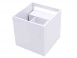 LED Wandleuchte IP54 - 100MM Cubus Weiß - 6W 450Lm - Up and Down light - Abstrahlwinkel anpassbar - Lichtfarbe optional