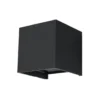 LED Wandleuchte LUCA Schwarz - IP54 - 6W - 3000K Warmweiß