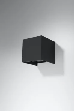 LED Wandleuchte LUCA Schwarz - IP54 - 6W - 3000K Warmweiß