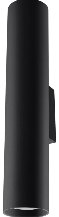 LED Wandleuchte Mattschwarz LOOPEZ - 1 x GU10 Fassung - exkl. LED's