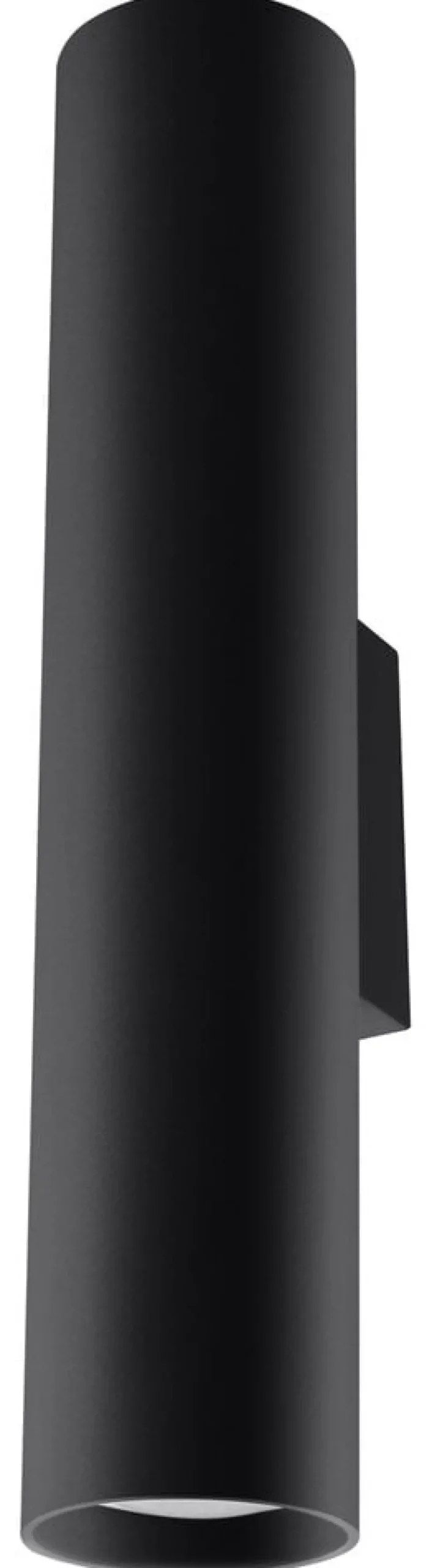LED Wandleuchte Mattschwarz LOOPEZ - 1 x GU10 Fassung - exkl. LED's