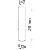 LED Wandleuchte Schwarz Chrom LOOPEZ - 1 x GU10 Fassung - exkl. LED's