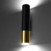 LED Wandleuchte Schwarz Gold PASTELO - 1 x GU10 Fassung - exkl. LED's