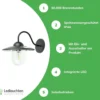 LED Wandleuchte Solar - IP44 10Lm 3000K Warmweiß
