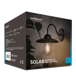 LED Wandleuchte Solar - IP44 10Lm 3000K Warmweiß