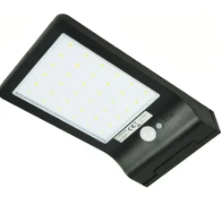LED Wandleuchte Solar mit Sensor schwarz - IP44 300Lm 6000K Tageslichtweiß