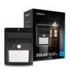 LED Wandleuchte Solar mit Sensor schwarz - IP44 100Lm 6000K Tageslichtweiß