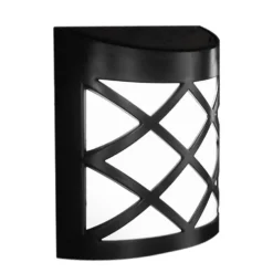 LED Wandleuchte Solar schwarz - IP44 1,5Lm - 6000K Tageslichtweiß