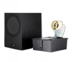LED Wandleuchte viereckig Schwarz - GU10 Fassung - IP44 - geeignet für 1 GU10 Spot - exkl. LED Spot