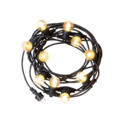 Lichterkette 5m - 10x E27 Fassung - LED Lampen optional