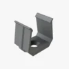 Montagebügel für Aluminium Leuchtband Profil 1000*16*12mm - hoch - Grau - 2er Set inkl. Schrauben