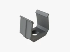 Montagebügel für Aluminium Leuchtband Profil 1000*16*12mm - hoch - Grau - 2er Set inkl. Schrauben