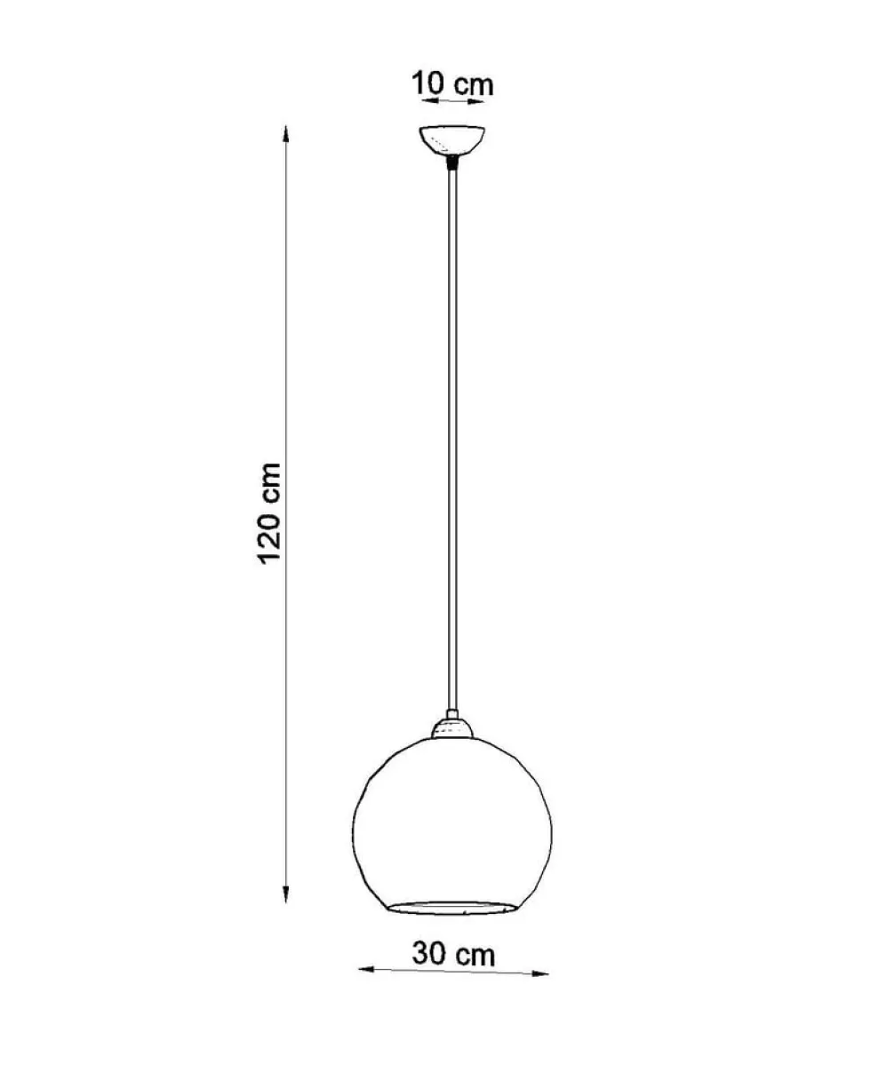 Pendelleuchte BALL Grün - 1x E27 Fassung - max. 60W - exkl. LED's