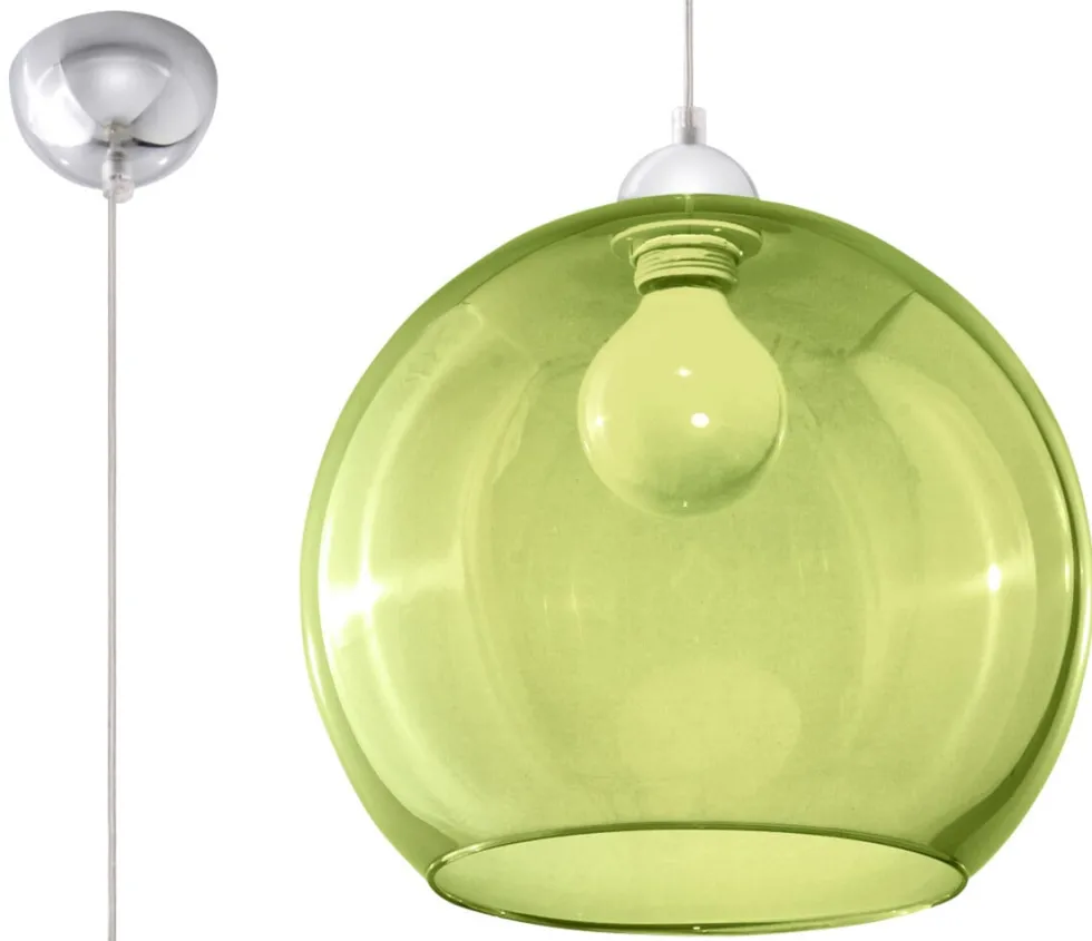 Pendelleuchte BALL Grün - 1x E27 Fassung - max. 60W - exkl. LED's
