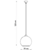 Pendelleuchte BALL Rot - 1x E27 Fassung - max. 60W - exkl. LED's