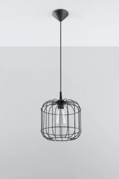 Pendelleuchte CELTA Schwarz - 1x E27 Fassung - max. 60W - exkl. LED's