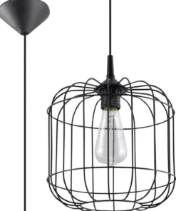 Pendelleuchte CELTA Schwarz - 1x E27 Fassung - max. 60W - exkl. LED's