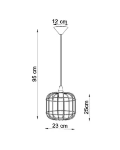 Pendelleuchte CELTA Weiß - 1x E27 Fassung - max. 60W - exkl. LED's