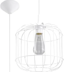 Pendelleuchte CELTA Weiß - 1x E27 Fassung - max. 60W - exkl. LED's