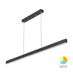 Pendelleuchte 120cm Balken LED - 30W 3000Lm - Schwarz - CCT-Schalter (3000/4000/6500K) - Nicht dimmbar