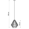 Pendelleuchte DEMI Schwarz - 1x E27 Fassung - max. 60W - exkl. LED's