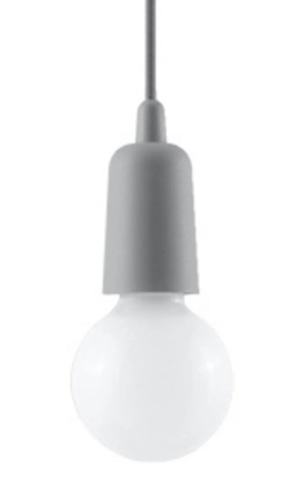 Pendelleuchte DIEGO 1 Grau - 1x E27 Fassung - max. 60W - exkl. LED's
