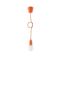 Pendelleuchte DIEGO 1 Orange - 1x E27 Fassung - max. 60W - exkl. LED's