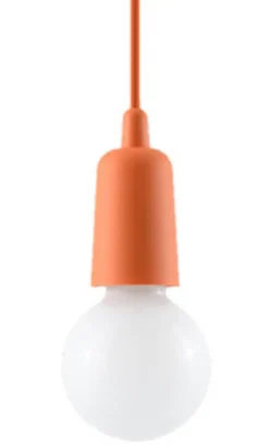 Pendelleuchte DIEGO 1 Orange - 1x E27 Fassung - max. 60W - exkl. LED's