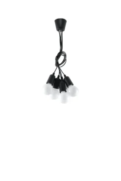 Pendelleuchte DIEGO 5 Schwarz - 5x E27 Fassung - max. 5x60W - exkl. LED's