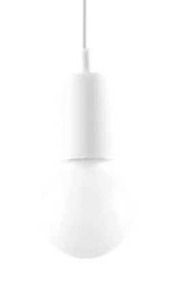 Pendelleuchte DIEGO 1 Weiß - 1x E27 Fassung - max. 60W - exkl. LED's