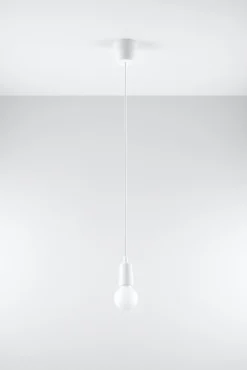 Pendelleuchte DIEGO 1 Weiß - 1x E27 Fassung - max. 60W - exkl. LED's