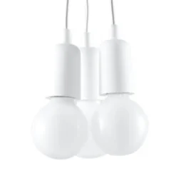 Pendelleuchte DIEGO 3 Weiß - 3x E27 Fassung - max. 3x60W - exkl. LED's