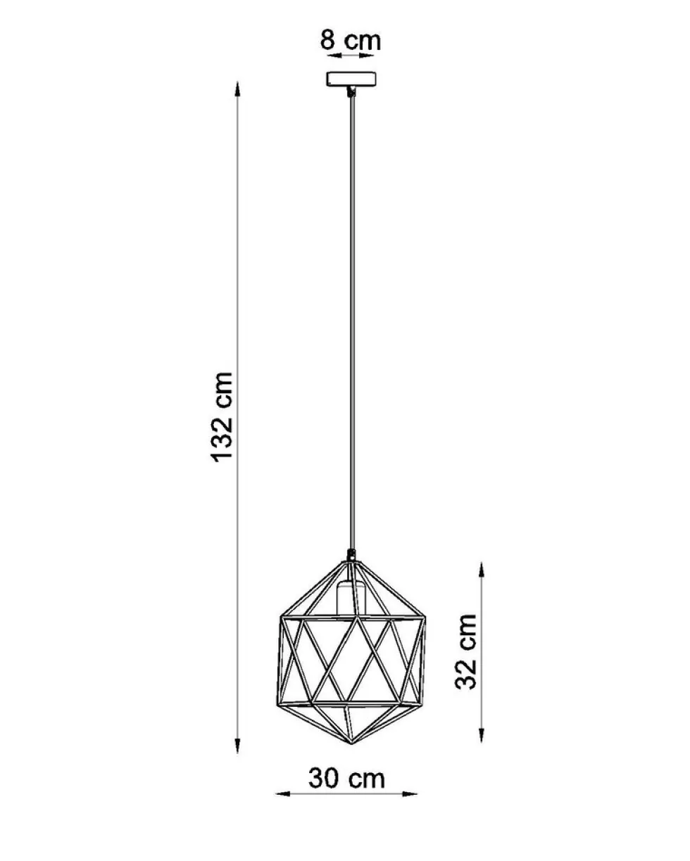 Pendelleuchte GASPARE Weiß - 1x E27 Fassung - max. 60W - exkl. LED's