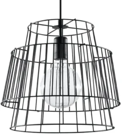 Pendelleuchte GATE Schwarz - 1x E27 Fassung - max. 60W - exkl. LED's