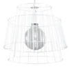 Pendelleuchte GATE Weiß - 1x E27 Fassung - max. 60W - exkl. LED's