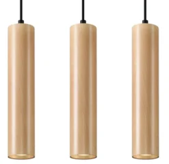 Pendelleuchte LINO 3 Holz - 3x GU10 Fassung - max. 3x40W - exkl. LED's