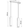 Pendelleuchte LINO 2 Holz - 2x GU10 Fassung - max. 2x40W - exkl. LED's
