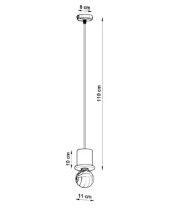 Pendelleuchte MILO - 1x E27 Fassung - max. 60W - exkl. LED's
