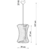Pendelleuchte ORIANA Holz - 1x E27 Fassung - max. 60W - exkl. LED's