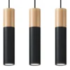 Pendelleuchte PABLO 3 Schwarz - 3x GU10 Fassung - max. 3x40W - exkl. LED's