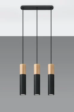 Pendelleuchte PABLO 3 Schwarz - 3x GU10 Fassung - max. 3x40W - exkl. LED's