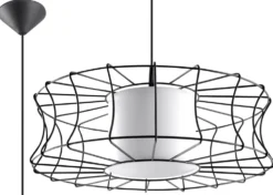 Pendelleuchte SALERNO Schwarz - 1x E27 Fassung - max. 60W - exkl. LED's