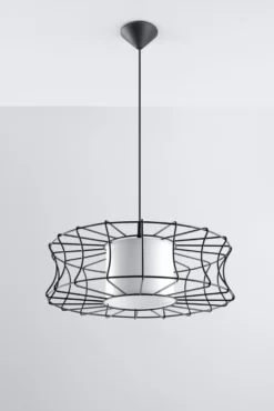 Pendelleuchte SALERNO Schwarz - 1x E27 Fassung - max. 60W - exkl. LED's