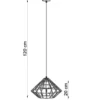 Pendelleuchte UMBERTO Weiß - 1x E27 Fassung - max. 60W - exkl. LED's