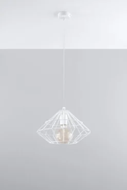 Pendelleuchte UMBERTO Weiß - 1x E27 Fassung - max. 60W - exkl. LED's