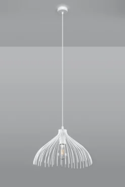 Pendelleuchte UMB Weiß - 1x E27 Fassung - max. 60W - exkl. LED's