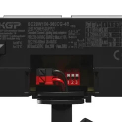 3-Phasen LED Schienenstrahler Andromeda – 4000 K – 25–27 W Multi-Lumen-Schalter – 170×74 mm – Schwarz