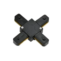1-Phasen Schienenverbinder - X-Stück - Schwarz