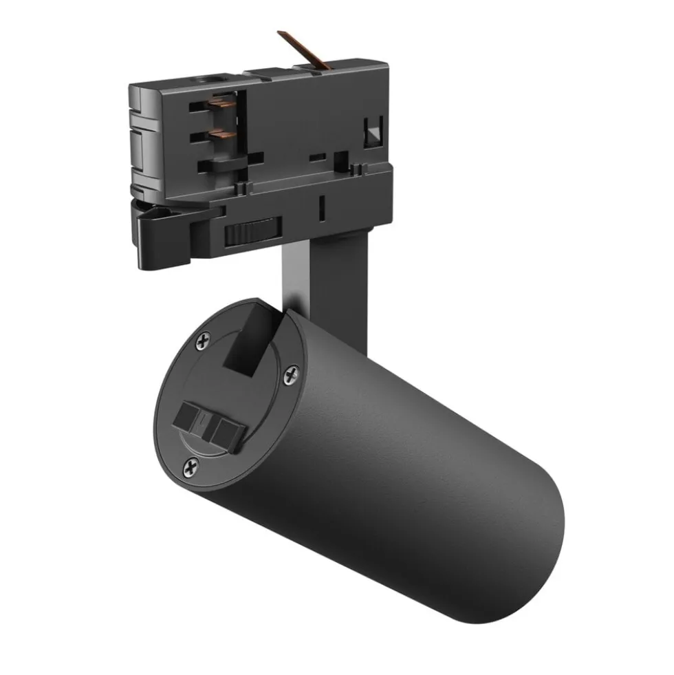 Professioneller 3-Phasen LED-Schienenstrahler Schwarz – 8W (800 lm) | CCT Einstellbar 3000K-6000K | Andromeda Prime