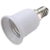 Reduzierstück Adapter E14 auf E27 Weiß max. 60W